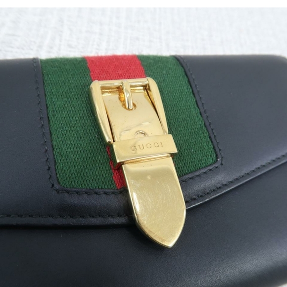 GUCCI SYLVIE CALFSKIN WALLET - Picture 5 of 10